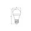 Лампочка EUROELECTRIC LED А60 12W E27 4000K 220V (LED-A60-12274(EE)) - мініатюра 3
