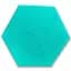 Декоративный самоклеящийся шестиугольник Sticker Wall 3D ментол 200x230мм 1105 SW-00000745 - миниатюра 1