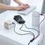 Кабель Baseus Fast 4-in-1 Cable USB to Lightning+Type-C(2)+Micro 3.5A 1.2M CA1T4-B01 Black - мініатюра 3