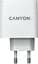 Сетевое зарядное устройство Canyon H-65 GaN PD 65W QC 3.0 White - миниатюра 3
