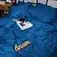 Комплект постельного белья Moon&Star Satin Premium Deep Blue King Size 220x240 см наволочки 2х50х70 см - мініатюра 8