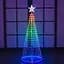 Новорічна конусна ялинка Sun Lamp розумна світлодіодна 190 ламп RGB Bluetooth 180 см - мініатюра 4