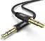 Кабель Ugreen AV112 3.5 мм Male to 3.5 мм Male Cable Gold Plated Metal Case with Braid 0.5 м Black () - мініатюра 1