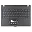 Верхня кришка для Acer TravelMate TMP214-41 TMP214-52, (Чорний, топкейс+клавіатура, підсвітка, Оригінал) - мініатюра 1