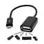 Кабель GRAND OTG мікро на USB 2.0 0.17 м чорний - мініатюра 3