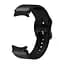 Ремешок для Samsung Galaxy Watch 4 44mm - черный ширина крепления 20мм силикон-кожа Watchbands West (W17-8WB12125121) - миниатюра 3