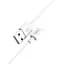 USB Cable Hoco X23 Skilled MicroUSB White 1m - мініатюра 2