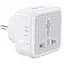 Переходник сетевой Biva PS-03 EU Plug Universal Adapter White с таймером - миниатюра 1