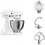 Кухонная машина KitchenAid Classic 5K45SSEWH с откидывающимся блоком 4.3 л белая (5K45SSEWH) - миниатюра 2