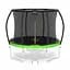 Батут із внутрішньою сіткою 4FIZJO Premium 10FT 312 см 4FJ0365 Black/Green (P-5907739314178) - мініатюра 1