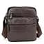 Чоловіча шкіряна сумка через плече Tiding Bag M56-9981C коричнева - мініатюра 3