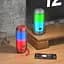 Акустична система Borofone BR25 Crazy sound colorful luminous червона - мініатюра 4