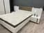 Кровать (каркас) Perfect Home Арко / Arco 160 с мягким изголовьем двуспальная Белый глянец/дуб грандсон (PFH-091045) - миниатюра 5
