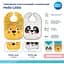Слюнявчик Canpol babies Hello Little пластмассовый с карманом гепард (9/232_ora2) - миниатюра 4