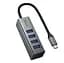 Адаптер Hoco HB1C Type-C-to-4USB3.0 сірий - мініатюра 1