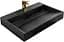 Умивальник Rea Goya 37x70 black mat (REA-U8802), Матова - мініатюра 1