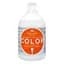 Шампунь для окрашенных и сухих волос Kallos Color Shampoo With Linseed Oil 1 л - миниатюра 2