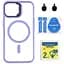 Чохол із підставкою MagSafe TPU PC Metal Stand Case and Camera Lenses Apple iPhone 15 Purple - мініатюра 1