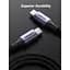 Дата кабель USB-C to USB-C 2.0m 240W space gray Ugreen (90440) - мініатюра 5