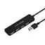 USB hub Acasis AB3-L412 на 4 порти USB 3.0, 120 см (Чорний) - мініатюра 1