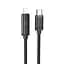 Кабель Hoco U127 з дисплеєм Type-C to Lightning PD 27W 1.2 м чорний - мініатюра 1