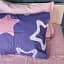 Простирадло MirSon Сатин 22-1375 Violet Stars 150х220 см (2200010475326) - мініатюра 5