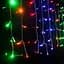 Гірлянда штора завіса Водоспад 3х3 м 280 LED велика лампа 3D (білий шнур, з перехідником) - мініатюра 3