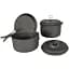 Набір посуду Bo-Camp Explorer 3 Pieces Hard Anodized сірий/зелений (DAS302732) - мініатюра 1