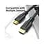 Кабель мультимедійний HDMI M to HDMI M 3.0m 8K cotton braided black Vention (AAUBI) - мініатюра 5