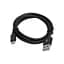 Дата кабель USB 2.0 AM to Micro 5P 1.0m 2.4A black Patron (CAB-PN-USB-MICRO-1-B) - мініатюра 1