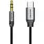 Кабель Cabletime USB Type-C - Audio 3.5 мм (M/M), 1 м, Black (CF16H) - мініатюра 1