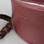 Кожаная сумка поясная-кроссбоди Vacation бордовый флотар - миниатюра 7