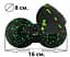 Масажний м'яч подвійний PowerPlay PP-4352 Epp foam peanut ball (d8*16 см) Чорно/Зелений (PP_4352_Green_8*16) - мініатюра 3