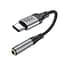 Адаптер переходник Hoco LS36 Type-C to Jack 3.5F черный - миниатюра 3