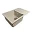 Кухонная мойка Adamant HORIZON MEDIUM avena 700x500x230 мм, с крылом 70 см - миниатюра 1