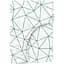 Простирадло Cosas на резинці 90х200 crystal lines, зелений (CrystalLines_90x200x20) - мініатюра 1