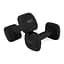 Гантелі вінілові Cornix Square 2 x 4 кг XR-0409 Black - мініатюра 5