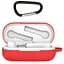 Чехол-накладка DK Silicone Candy Friendly с карабином для Honor FlyPods 3 (011399) (red) - миниатюра 1