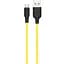 USB Cable Hoco X21 Silicone MicroUSB Black/Yellow 1m - мініатюра 1