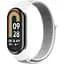 Ремінець для фітнес-браслету Universal Nylon Xiaomi Mi Band 9/8 White Gray (32362_2917235) - мініатюра 1