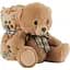 Плед Perletti Toys Teddy Bear з м'якою іграшкою 120x80 см коричневий (P13066) - мініатюра 1