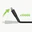 Дата кабель USB 2.0 AM to Lightning 1.0m black Belkin (CAA002BT1MBK) - миниатюра 3