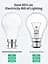 Світлодіодна лампа LEDYA B22 Bayonet 60 Вт, 9W 3000K Warm White BC GLS Frosted Light Bulbs, 806 Lumens, Non Dimmable, A60 - мініатюра 3