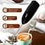 Ручний капучинатор на батарейках "Cappucino maker F-016" чорний мініміксер для кави пінозбивач - мініатюра 2