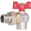 Кран кульовий Thermo Alliance "Американка" Standart 1/2" ВЗ кутовий, PN40, метелик SD222W15 - мініатюра 1