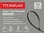 Хомут пластиковий Titanum УФ PA6.6, 4.8x200 мм 50 шт. чорний (TF-PH4820-B) - мініатюра 2