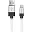 Кабель Florence Silicone microUSB 1m 3A Black (FL-2205-KM) - мініатюра 1