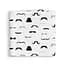 Пелюшки муслінові Cosas Mustache 75x100 см, білі - мініатюра 2