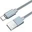 USB Cable Hoco U40A Magnetic Adsorption Type-C Grey 1.2m - мініатюра 2