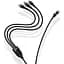 Кабель Baseus Flash Series Ⅱ 3-in-2 Cable USB+Type-C to MicroUSB+Lightning+Type-C 100W 1.2m CASS030101 Black - миниатюра 5